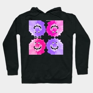 Slime Jelly Monster Emoji Pixel Smiling Face Hoodie